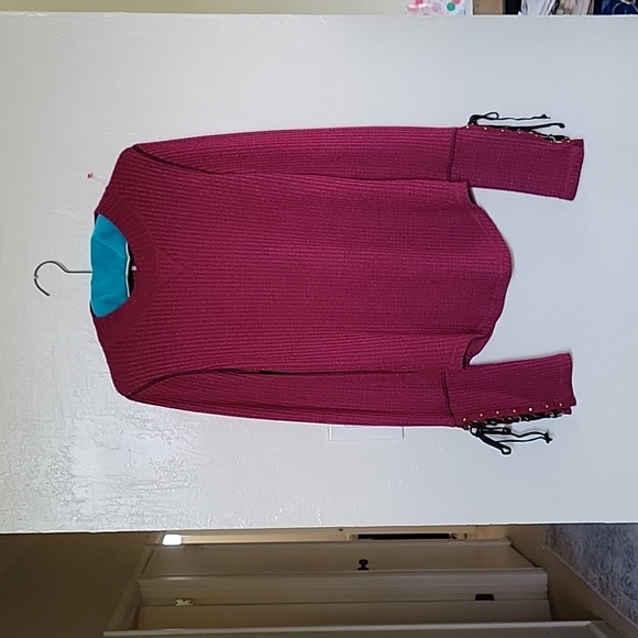 Free People Mountaineer Thermal Top lace-Up Tie Cuff Long Sleeve - Picture 3 of 12